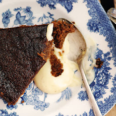 Ginger Cake with Spiked Custard