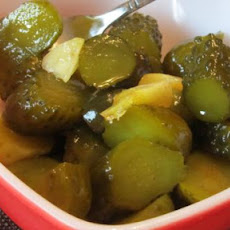 Spicy Christmas Pickles (No Cook)