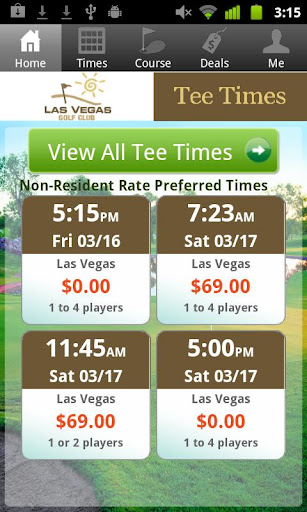 Las Vegas Golf Club Tee Times