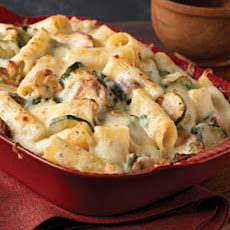 Creamy Zucchini & Spinach Rigatoni