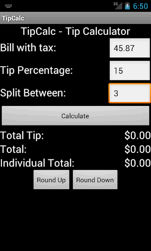 TipCalc TipCalculator Splitter