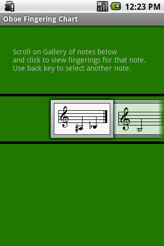 Oboe Fingering Chart