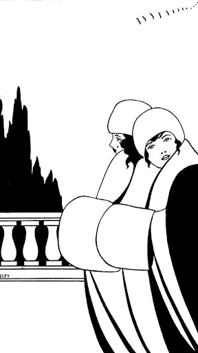 Aubrey Beardsley B W Wallpaper