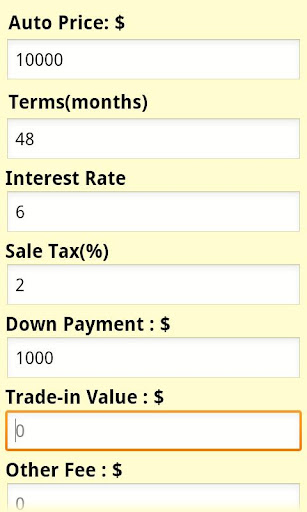 Auto Loan Calculator