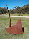 Steel Sculpture at Lake Crackenback