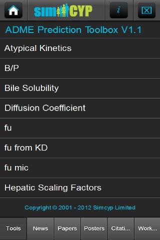 Simcyp ADME Prediction Toolbox
