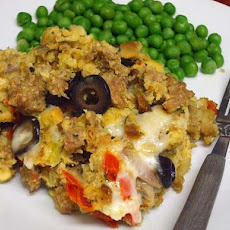 Italian Sausage Stuffing Casserole