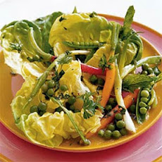 Salad of Spring Vegetables with Green Pea Vinaigrette