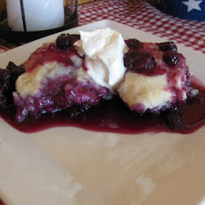Blueberry Peach Stove Top Dumplings