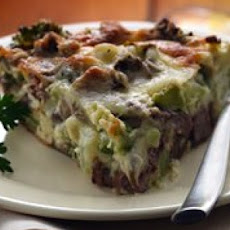 Broccoli and Mushroom Pie