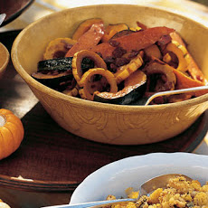 Glazed Squashes and Sweet Potato