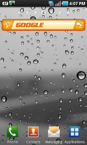 Search Widget Orange