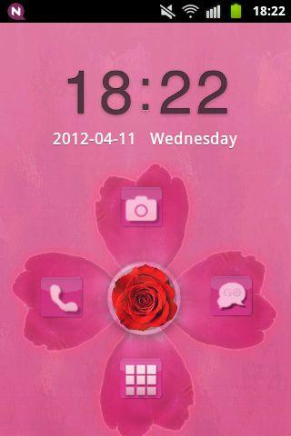 GO Locker Theme Pink Cute Rose