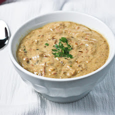 Twice-Fried Potatoes & Caramelized Leek Soup