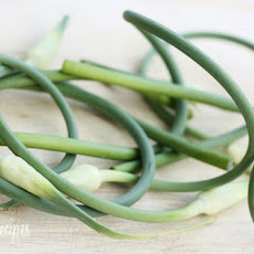 Garlic Scape Basil Pesto