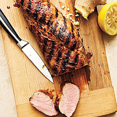 Pan-Grilled Ginger-Honey Pork Tenderloin