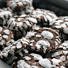Chocolate Sambuca Crinkle Cookies