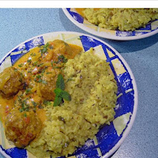 Dad's Half-way Sindhi & Half-way Yellow Rice Pulao