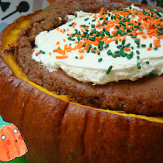 Cake Baked in a Pumpkin