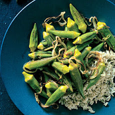 Indian Spice-Stuffed Okra