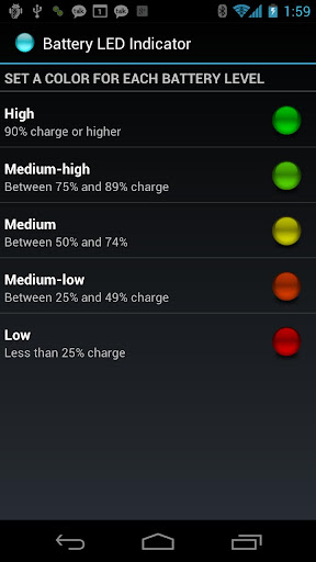 Battery LED Indicator