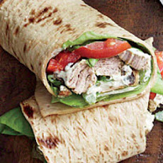 Curried Pork Salad Wraps