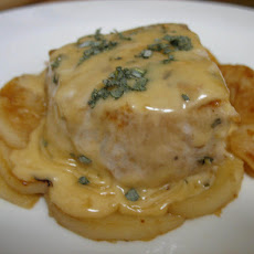 Pork & Apples with Apple-Brandy-Sage Cream Sauce