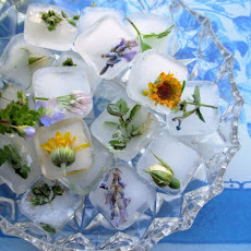 Flowers and Posies Frozen in Time! Fresh Floral Ice Cubes