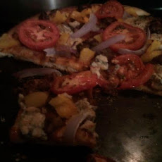 BBQ Chicken and Blue Cheese Pizza
