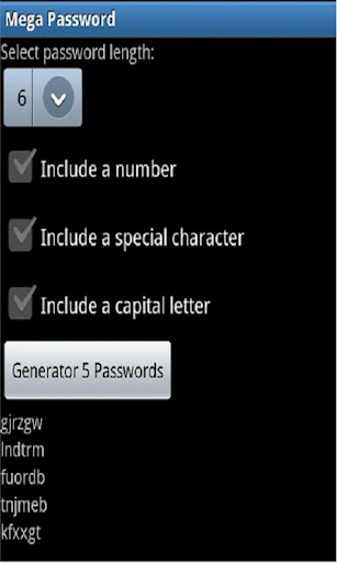 Mega Password