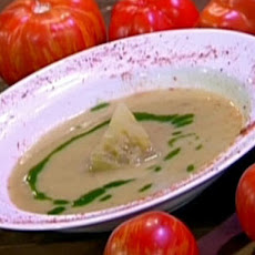 Hot N' Spicy Green Tomato Soup with Crispy Pancetta