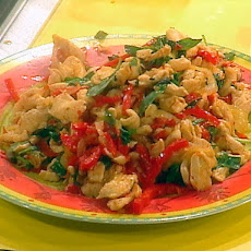Spicy Chicken with Peppers and Basil
