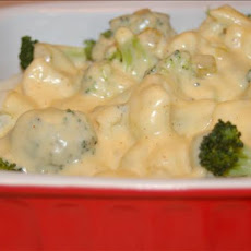 Cheesy Broccoli and Cauliflower