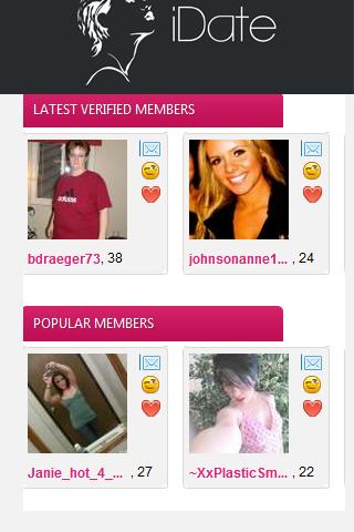 idate-2-flirt-dating for android screenshot