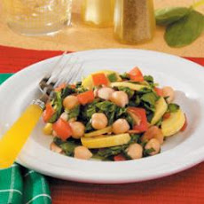 Spinach and Garbanzo Skillet
