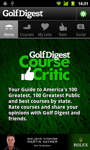 Golf Digest Course Critic