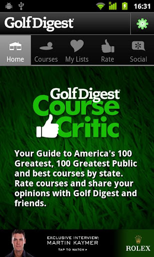 【免費運動App】Golf Digest Course Critic-APP點子