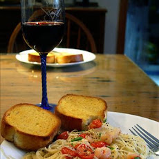 Baby Shrimp Scampi and Angel Hair Pasta (Rachael Ray)