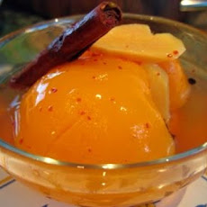 Spiced Peaches in Peach Wine