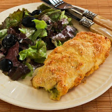 Baked Chicken Stuffed with Pesto and Cheese
