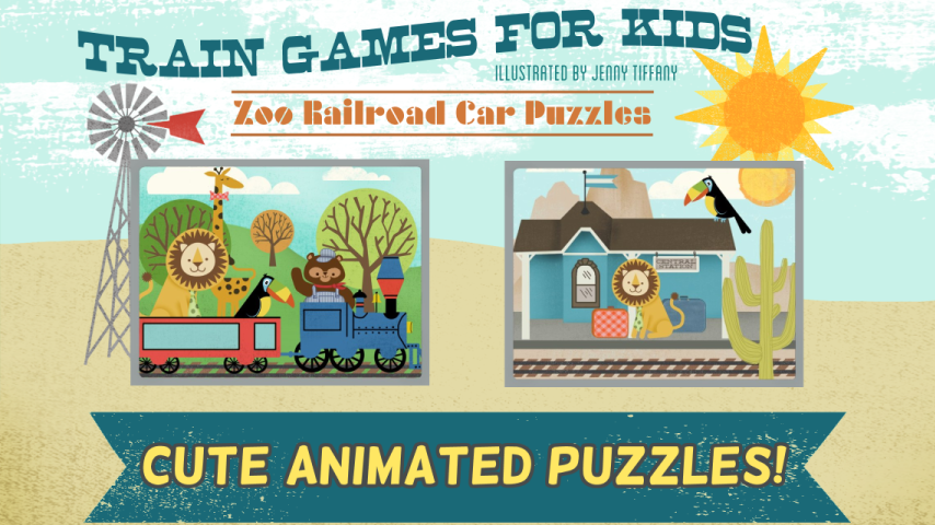 Android application Train Games for Kids- Puzzles screenshort