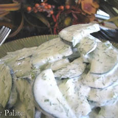 Fresh Creamy Dill Cucumber Salad