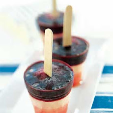 Watermelon, Lemonade, and Blueberry Ice Pops