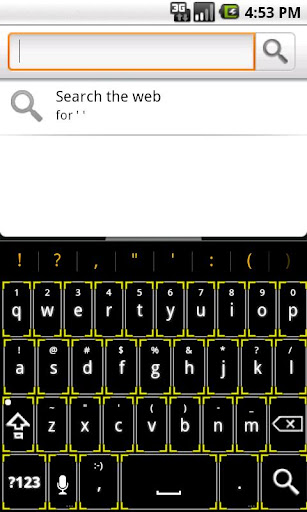 Minimal Yellow Keyboard