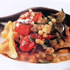 Broiled Vegetables with Toasted Israeli Couscous