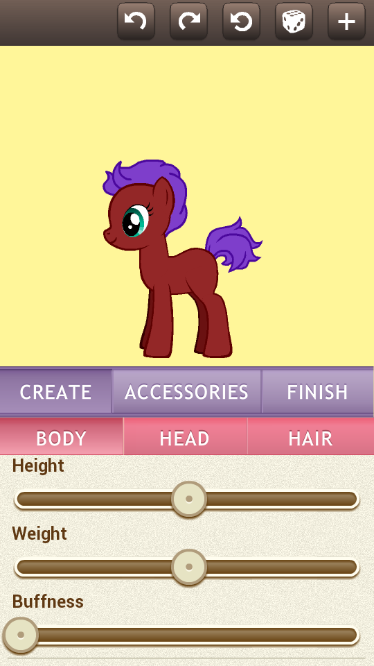 Android application Pony Creator screenshort