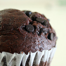 Chocolate-Chocolate Chip Walnut Muffins