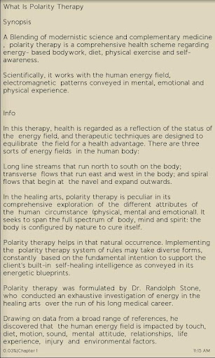 Polarity Therapy