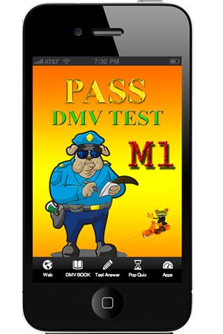 DMV Test M1 M2 easy A pass