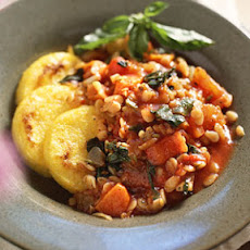 Minestrone Ragout Over Polenta